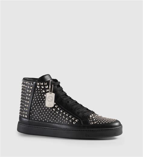 gucci studded high top sneakers|Gucci original sneakers.